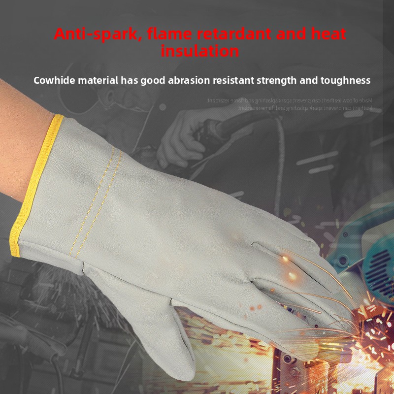 소가죽 용접 장갑 - 짧은 커프스 & 두꺼운 가죽 열  - Heat Resistant Glove 리뷰 및 가격