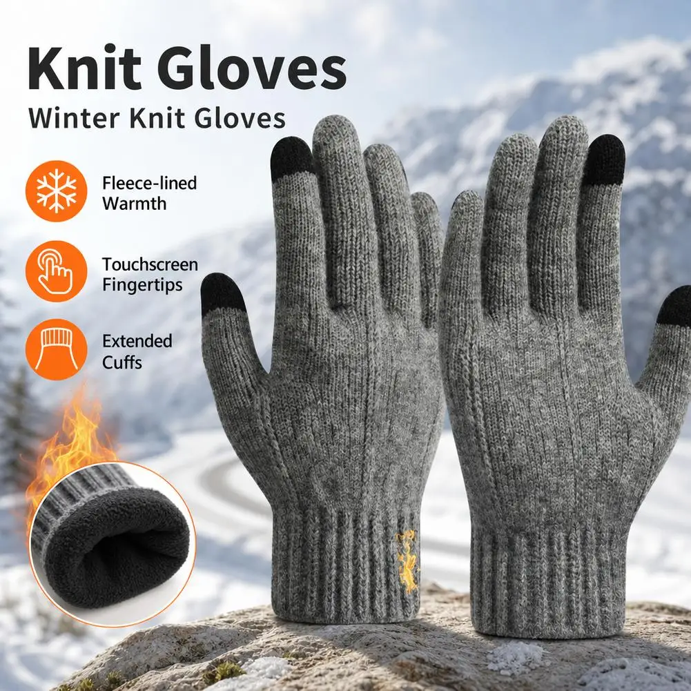 남성용 가을/겨울용 니트 소재 터치스크린 장갑, 두툼하 - Wool Glove Lined 리뷰 및 가격