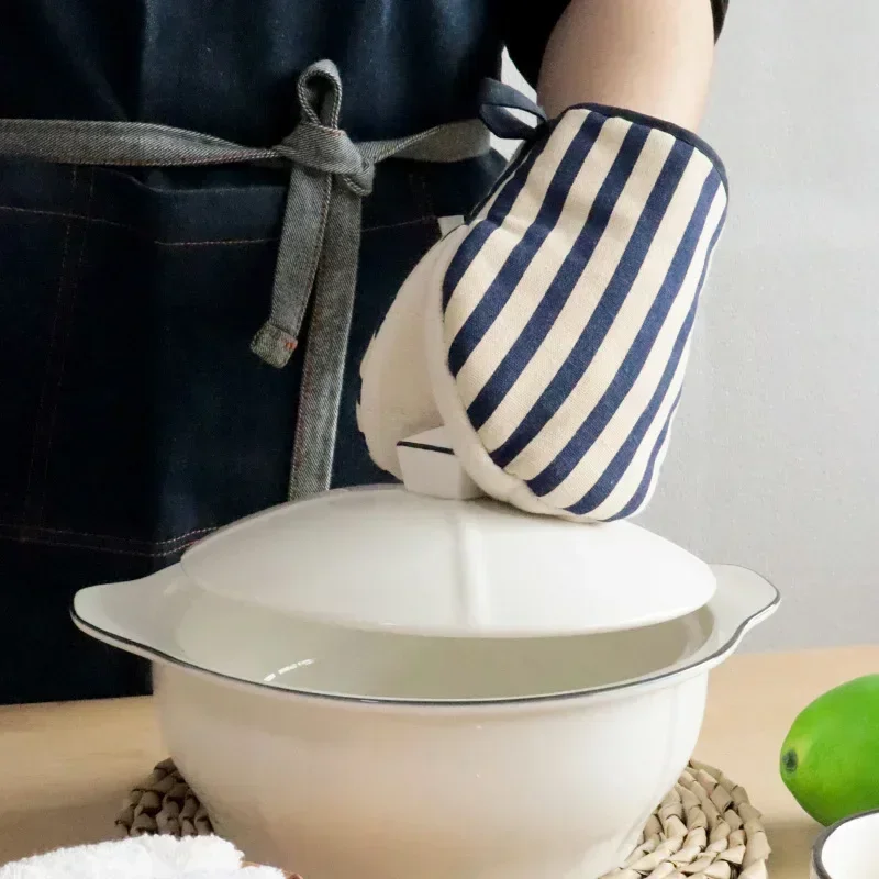 면 소재 오븐 장갑 및 냄비 받침 1개, 도트 무늬 및 - Heat Resistant Glove 리뷰 및 가격